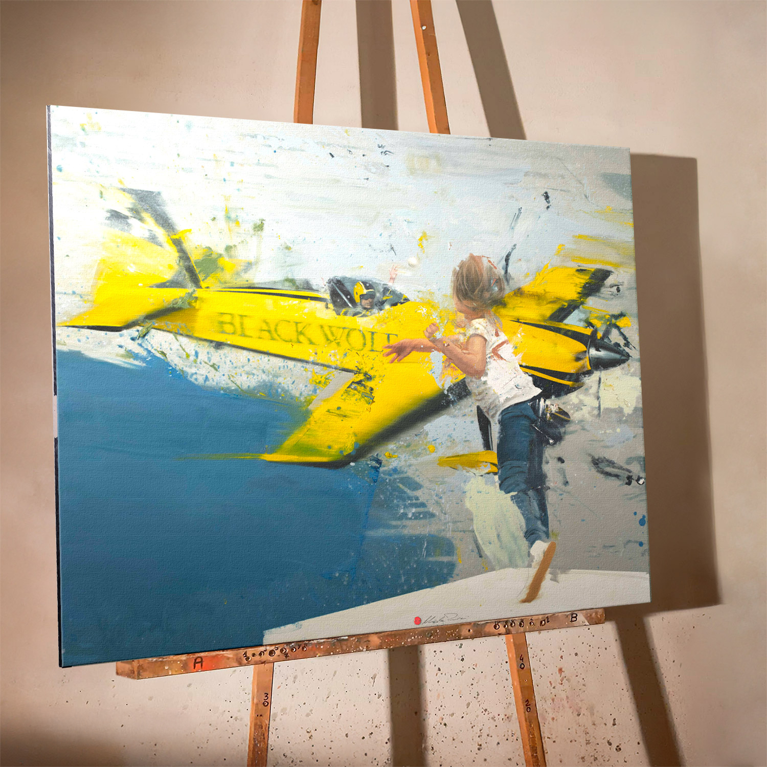 Nicola-Pucci-Aereo-lancio-palla-olio-su-tela-120x150cm-2022-Worked-Print