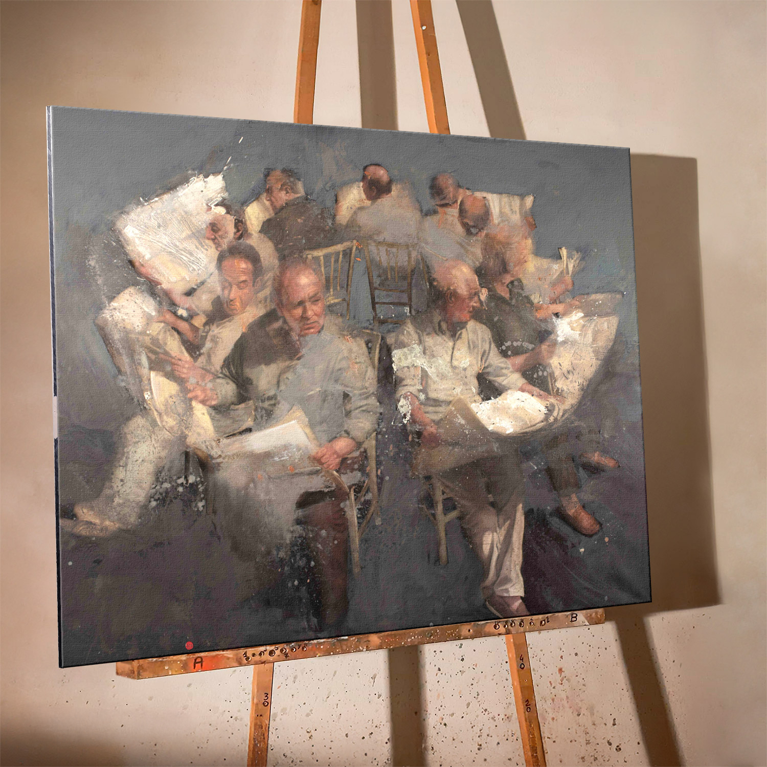 Nicola-Pucci-Lettura-quotidiana-olio-su-tela-160x200cm-2021-Worked-Print