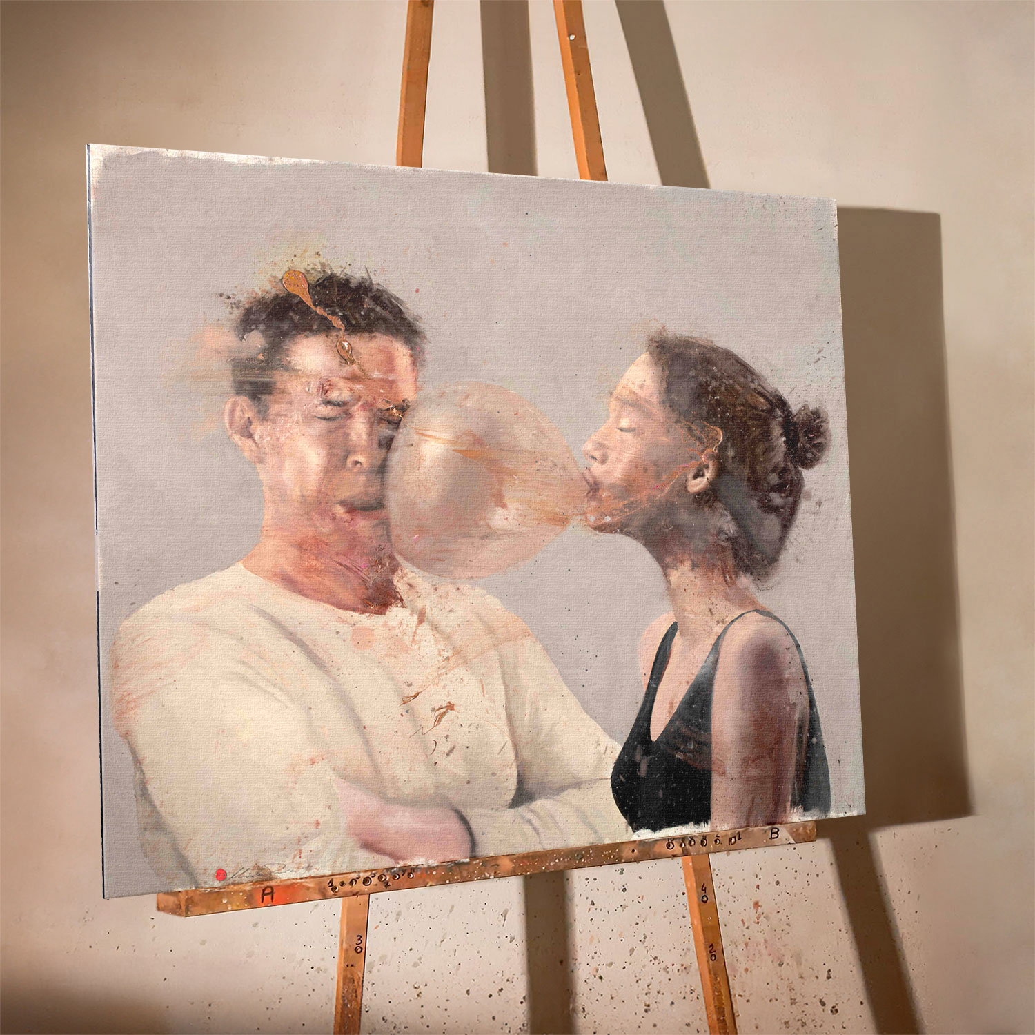 Nicola-Pucci-Ragazza-con-pugile-bolla-I-Worked-Print